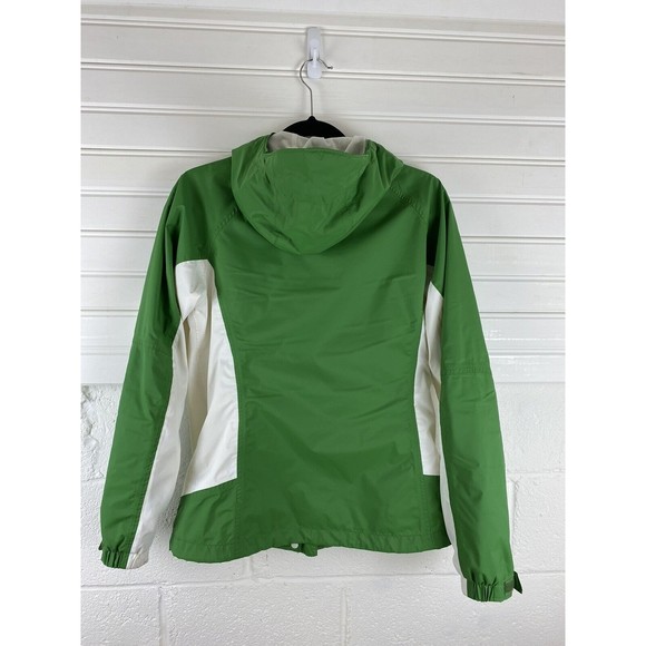 Columbia Women Green white Jacket omni-tech jacket size M rain jacket flaw - Picture 6 of 16